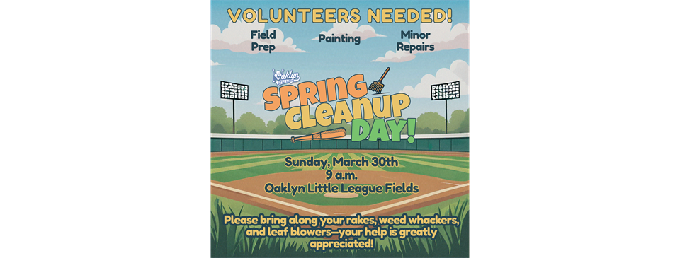 Volunteers Needed for Spring Clean Up!